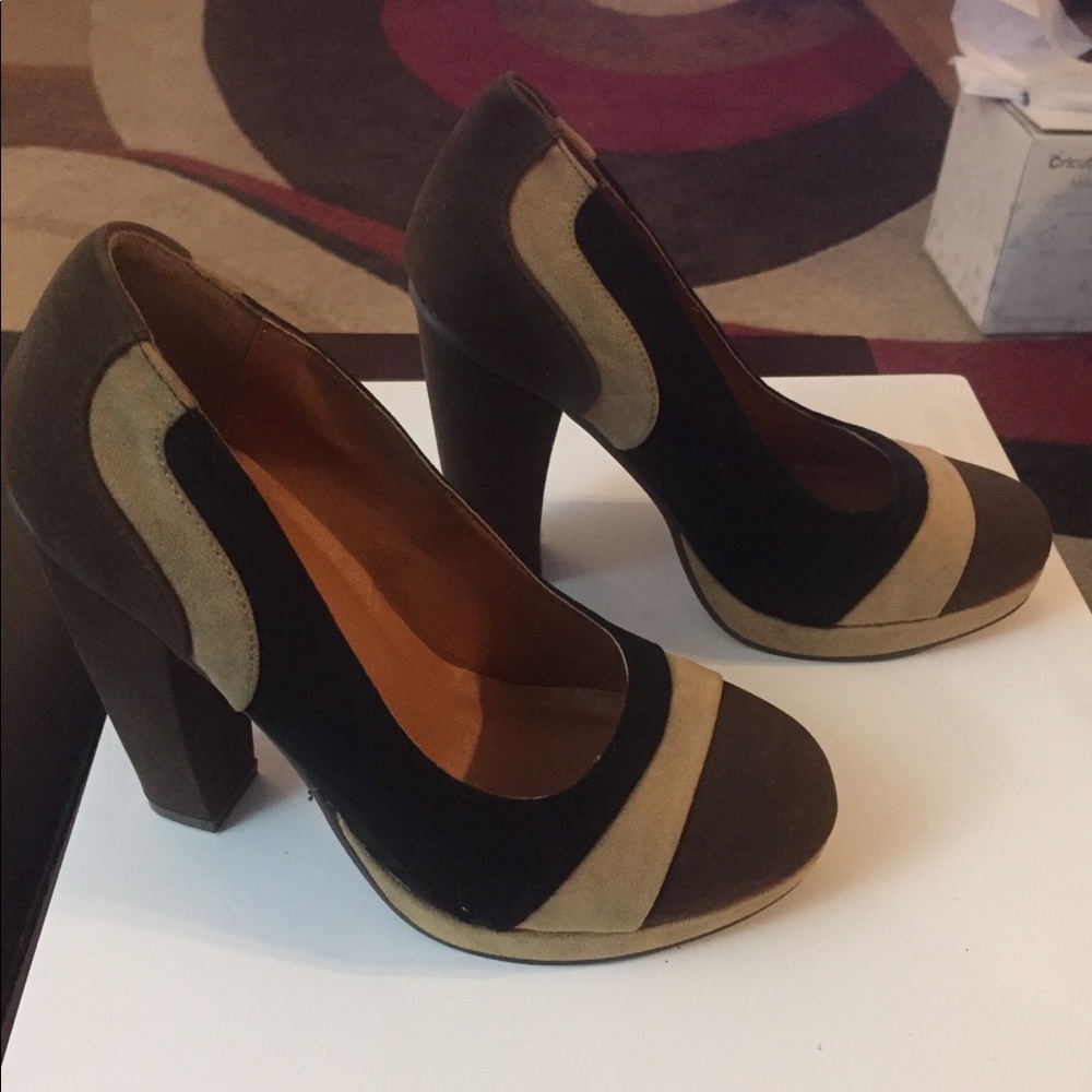 Multi Colored Thick Heels - image 2